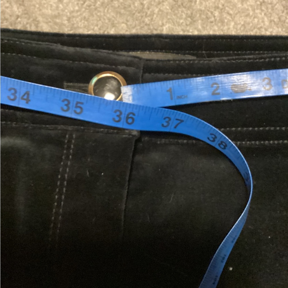 J. Crew NWOT shortened to 29” length black velveteen pants. Size 14 - Picture 8 of 8